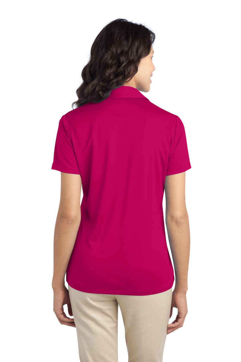 Port Authority Women's Silk Touch Performance Polo - Pink Raspberry