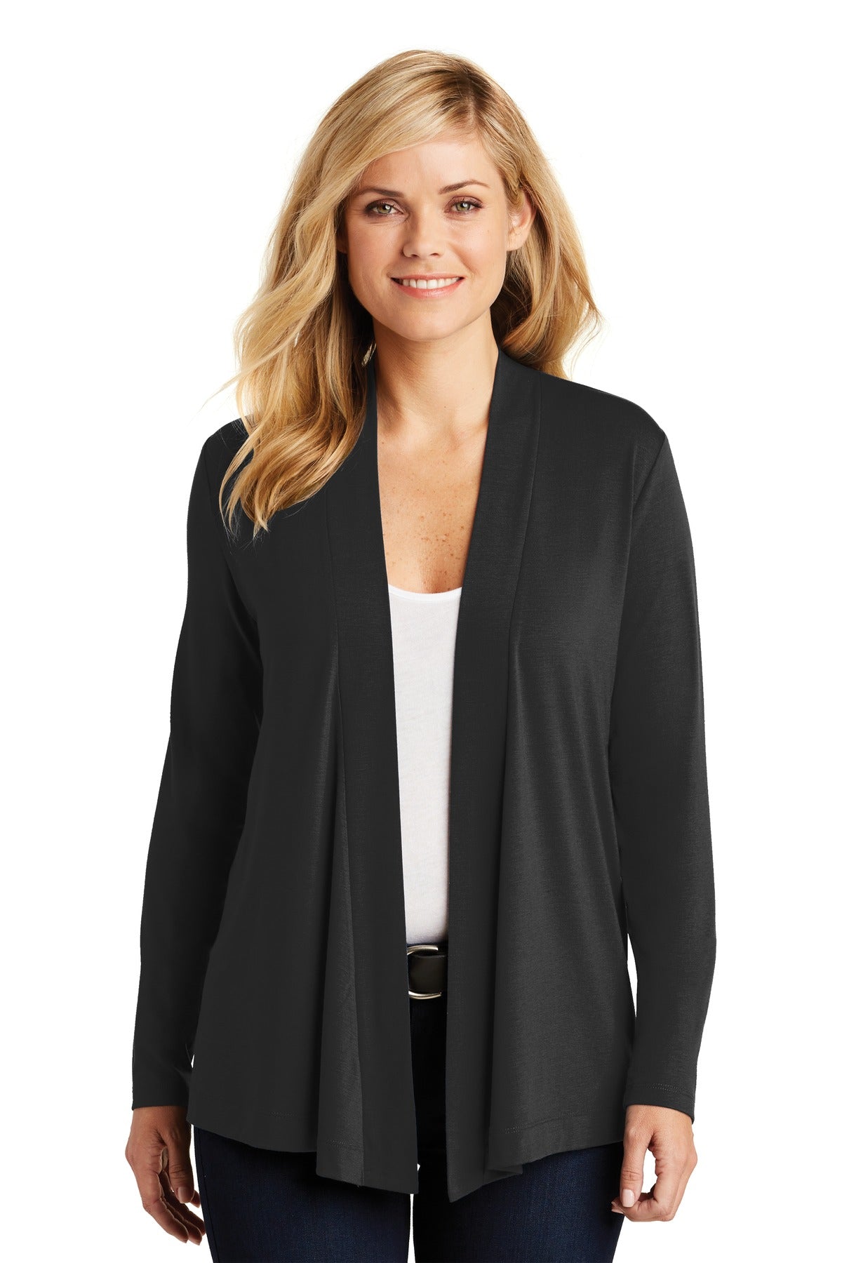 Port Authority Women's Concept Open Cardigan - Black