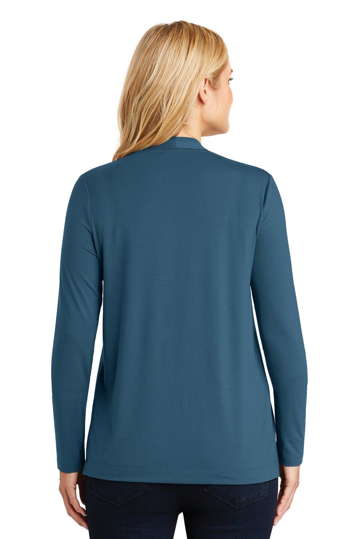 Port Authority Women's Concept Open Cardigan - Dusty Blue