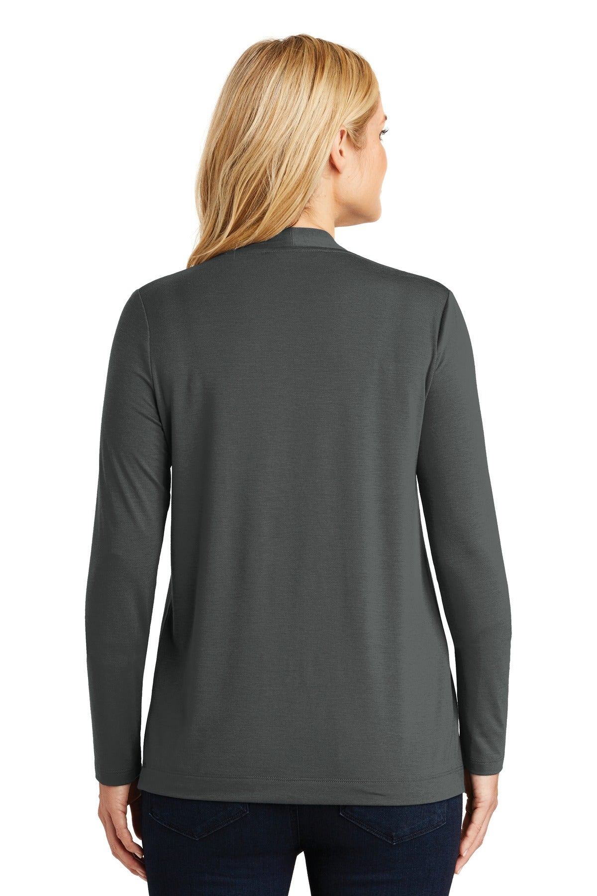 Port Authority Women's Concept Open Cardigan - Grey Smoke