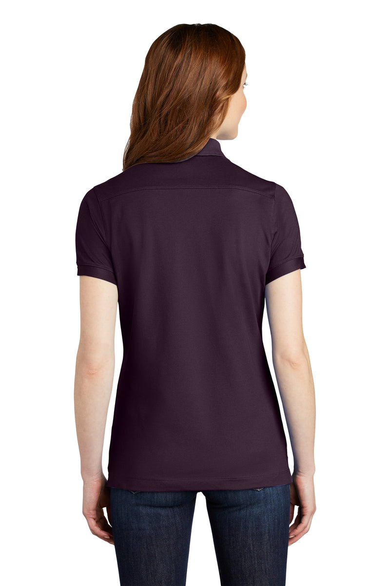 Port Authority Women's Stretch Pique Polo - Aubergine Purple