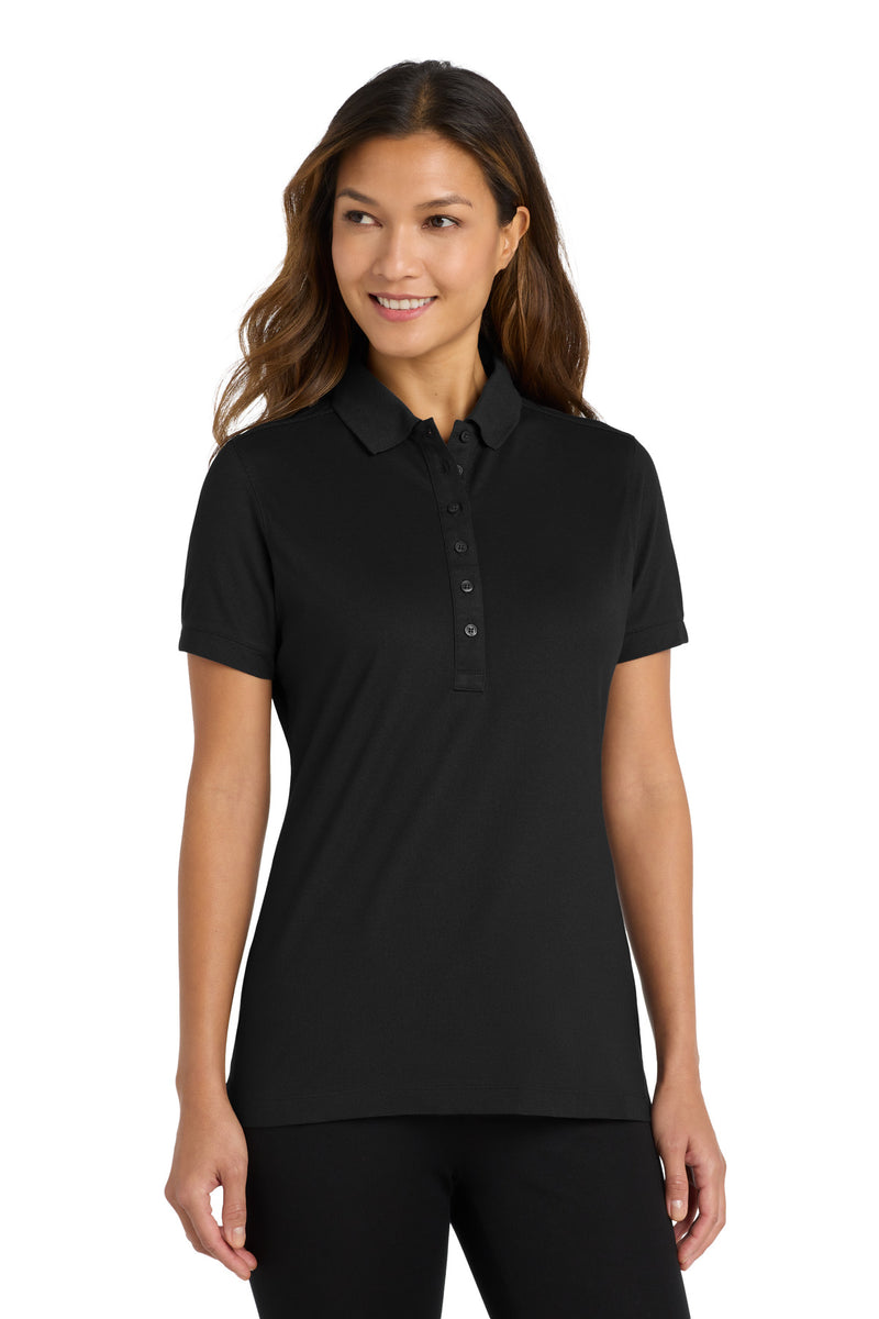 Port Authority Women's Stretch Pique Polo - Black