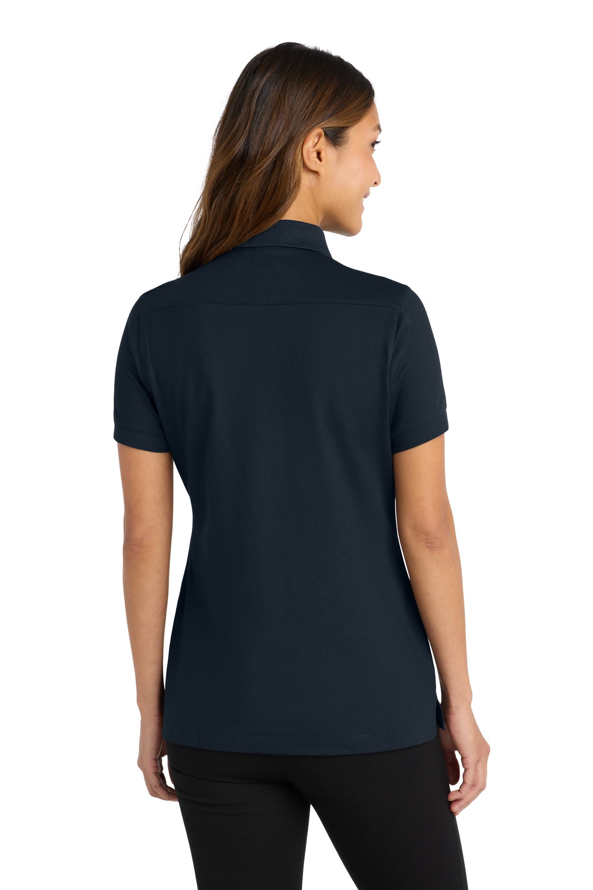 Port Authority Women's Stretch Pique Polo - Dress Blue Navy