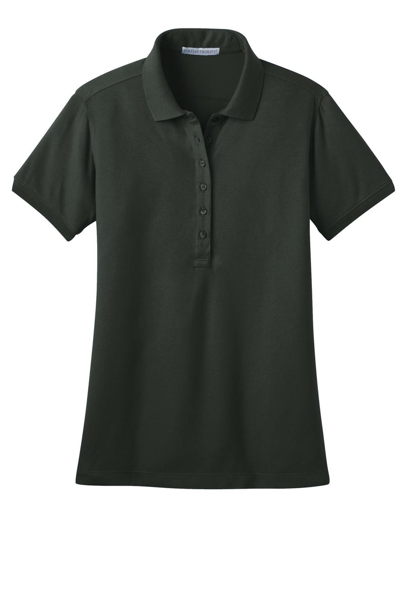 Port Authority Women's Stretch Pique Polo - Grey Smoke