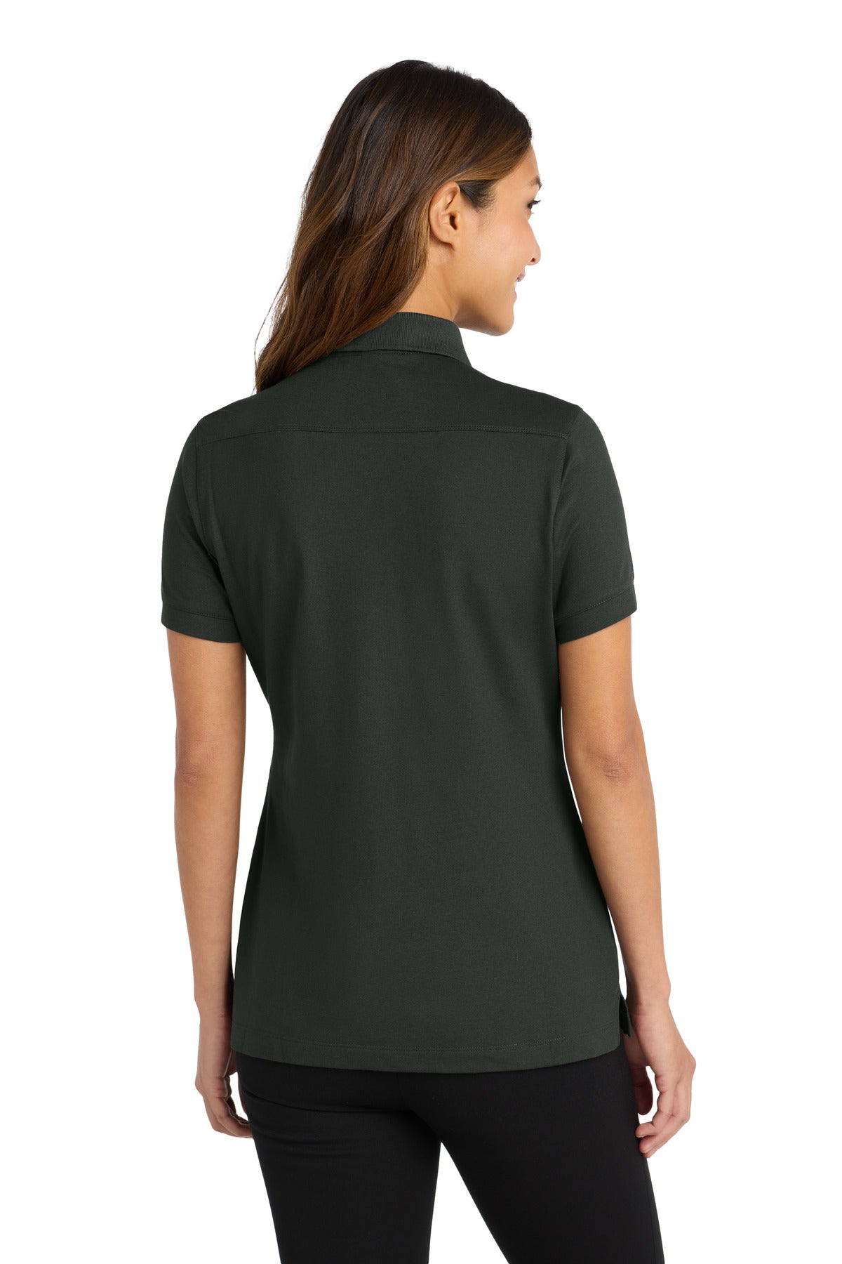 Port Authority Women's Stretch Pique Polo - Grey Smoke