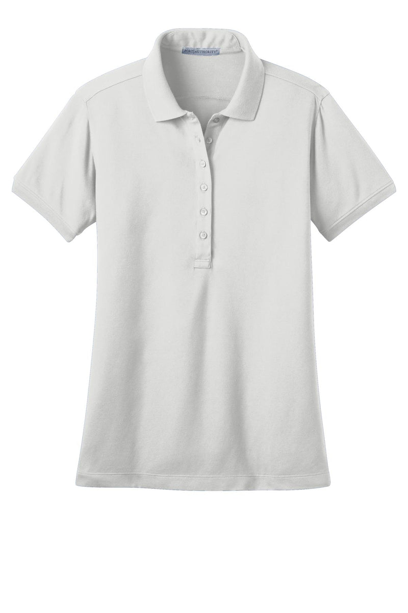 Port Authority Women's Stretch Pique Polo - White