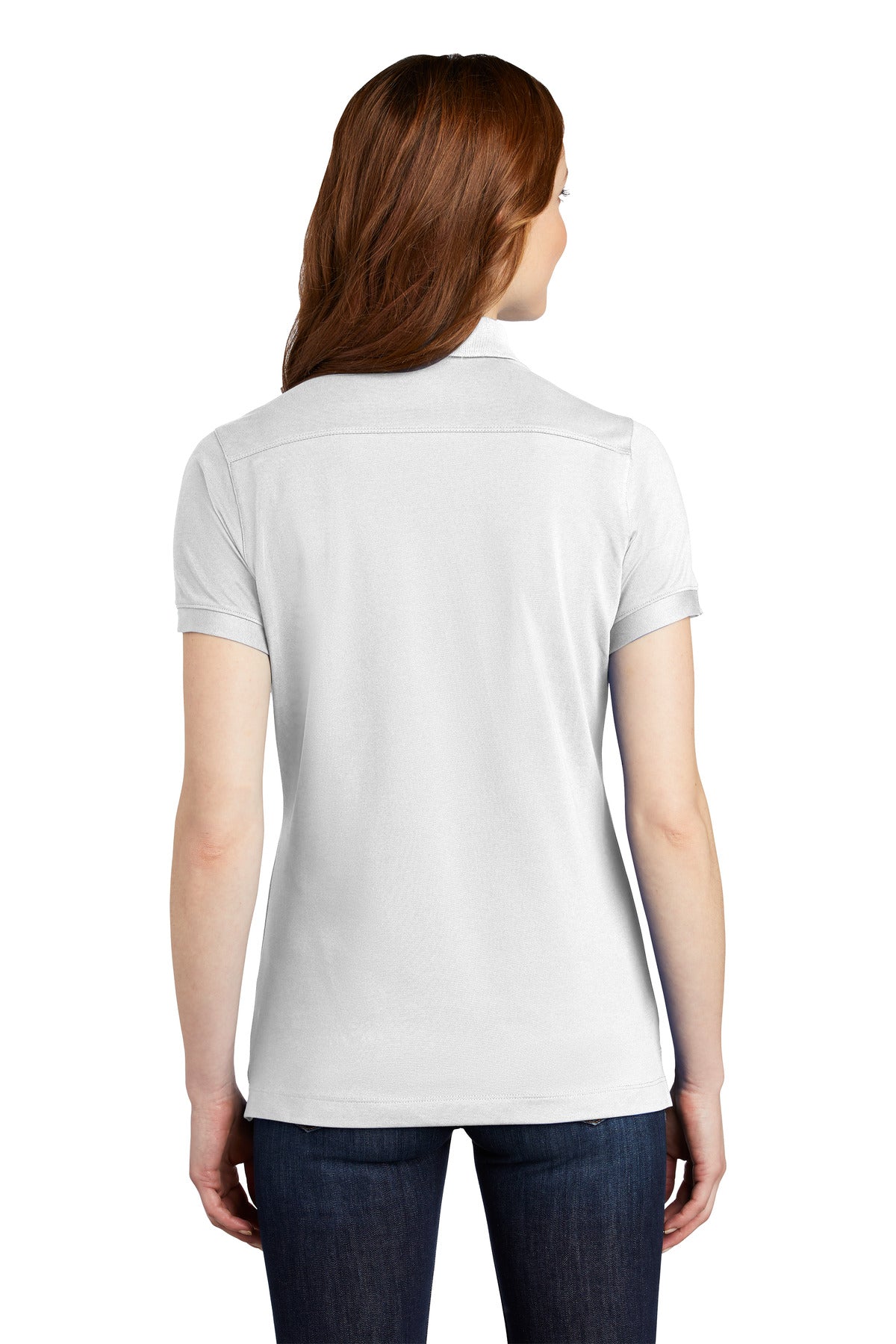 Port Authority Women's Stretch Pique Polo - White