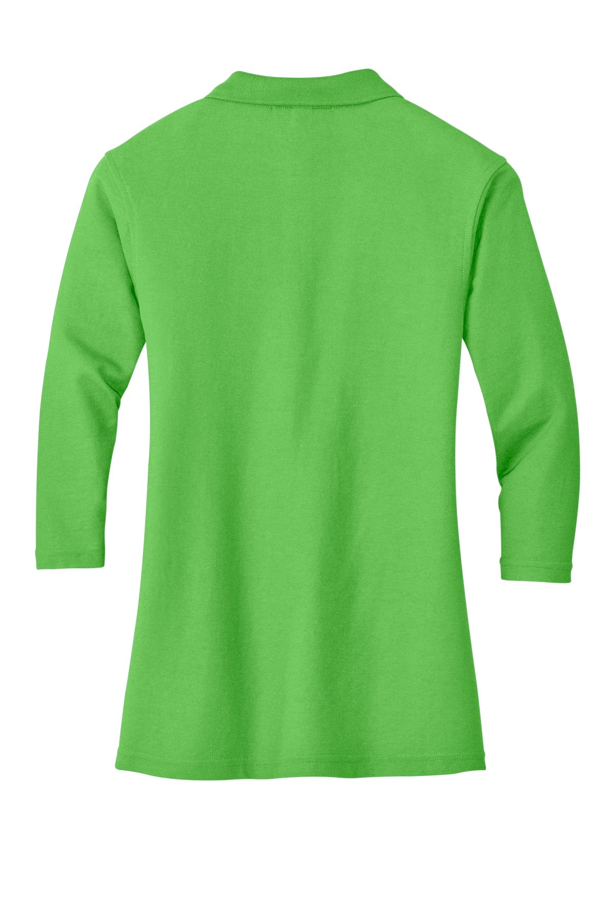 Port Authority Women's Silk Touch 3/4-Sleeve Polo - Lime