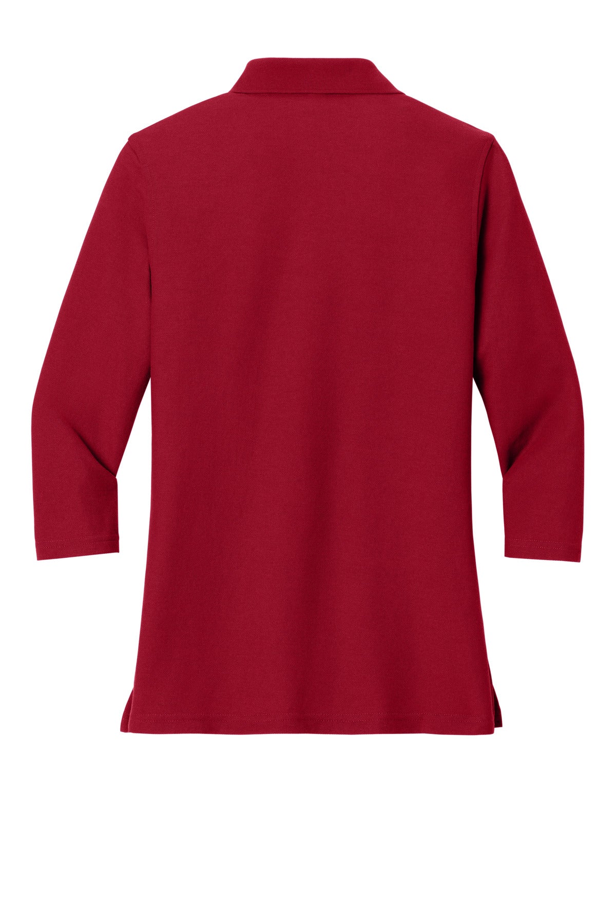 Port Authority Women's Silk Touch 3/4-Sleeve Polo - Red