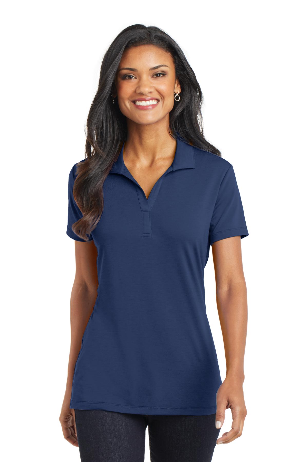 Port Authority Women's Cotton Touch Performance Polo - Estate Blue