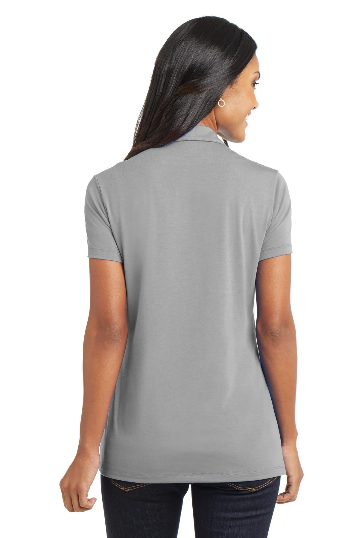 Port Authority Women's Cotton Touch Performance Polo - Frost Grey