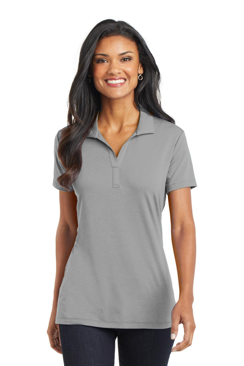 Port Authority Women's Cotton Touch Performance Polo - Frost Grey