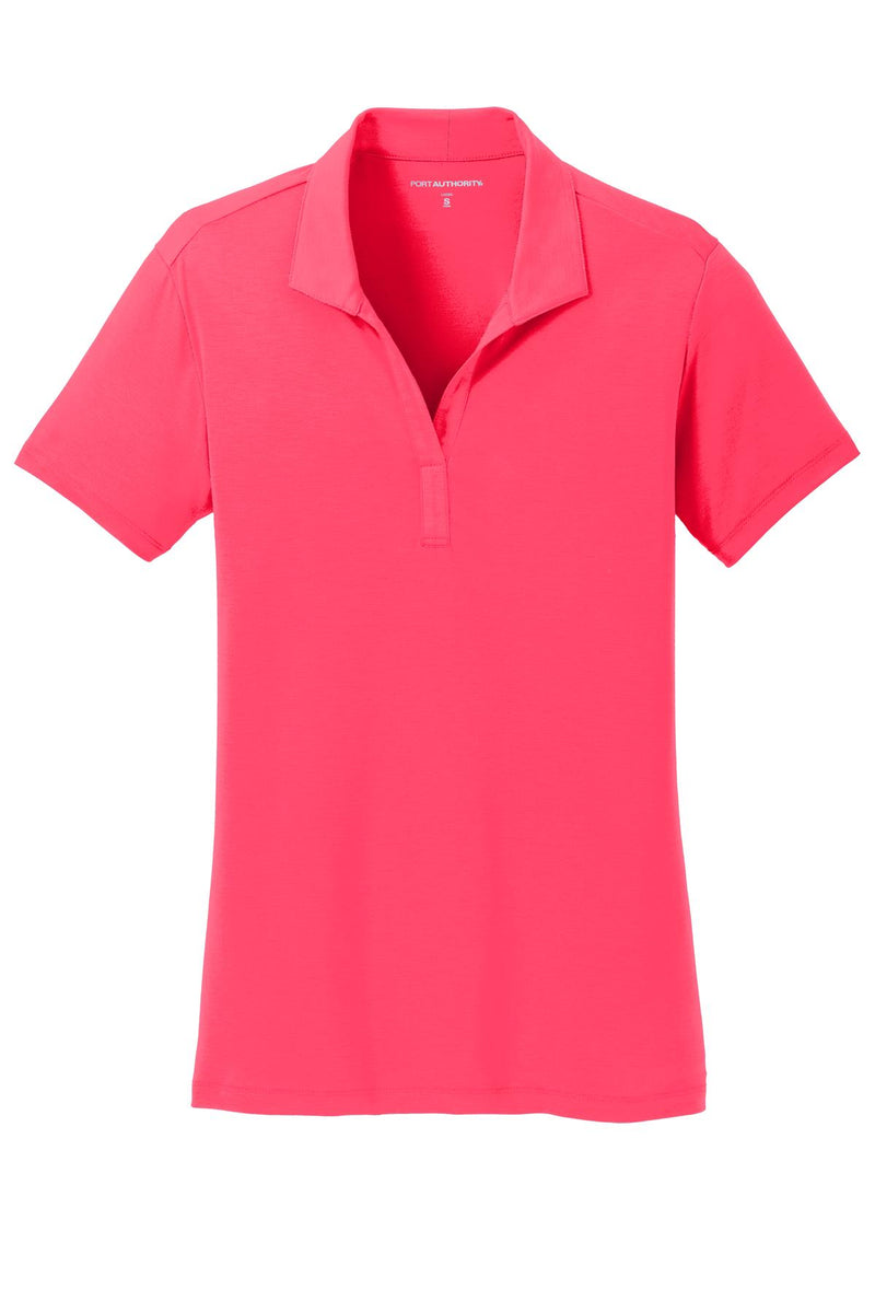 Port Authority Women's Cotton Touch Performance Polo - Hot Coral