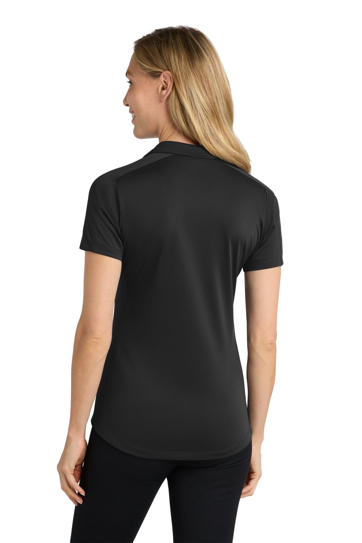 Port Authority Women's Diamond Jacquard Polo - Black