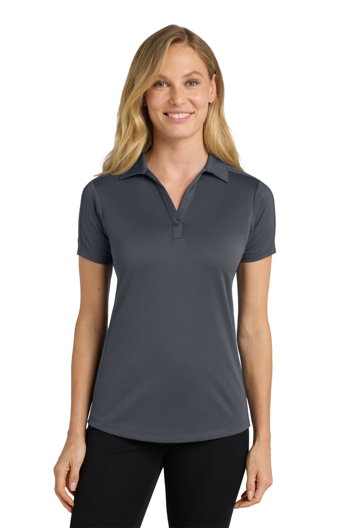 Port Authority Women's Diamond Jacquard Polo - Graphite