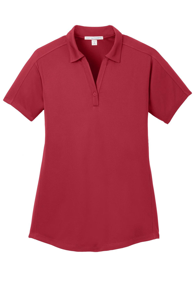Port Authority Women's Diamond Jacquard Polo - Rich Red