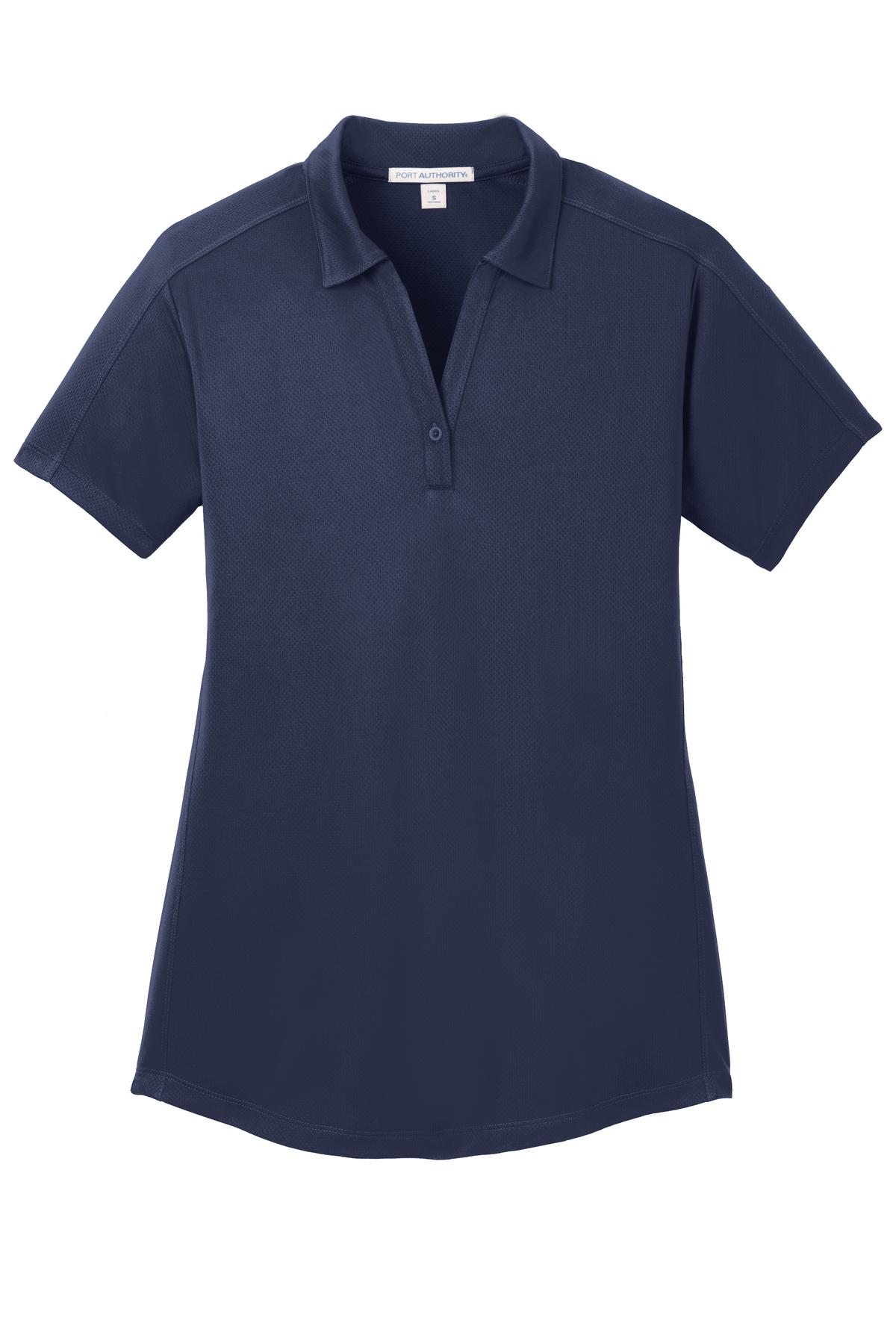 Port Authority Women's Diamond Jacquard Polo - True Navy