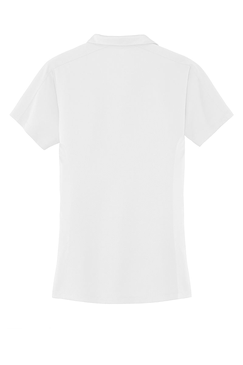 Port Authority Women's Diamond Jacquard Polo - White