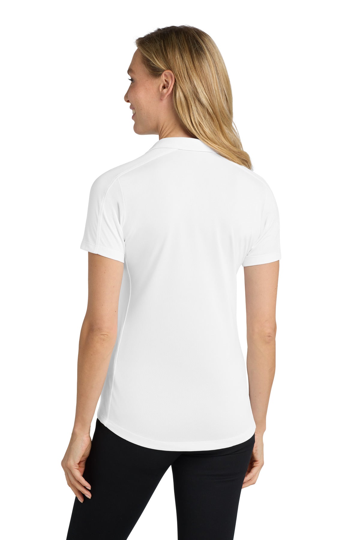 Port Authority Women's Diamond Jacquard Polo - White