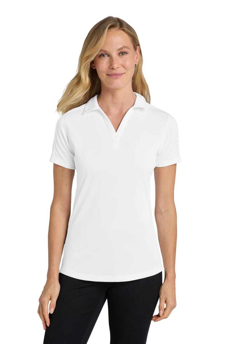Port Authority Women's Diamond Jacquard Polo - White