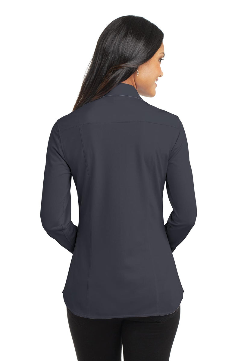 Port Authority Women's Dimension Knit Dress Shirt - Battleship Grey