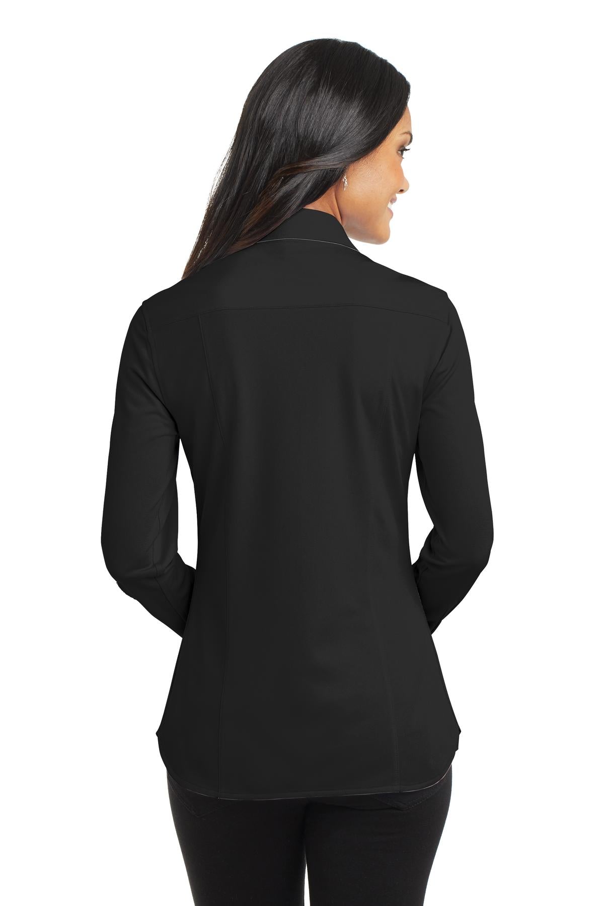Port Authority Women's Dimension Knit Dress Shirt - Black
