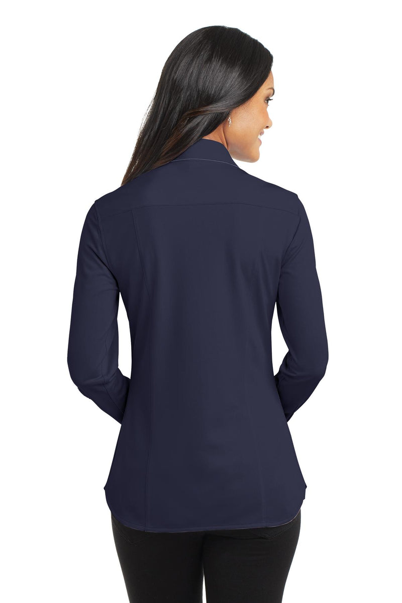 Port Authority Women's Dimension Knit Dress Shirt - Dark Navy