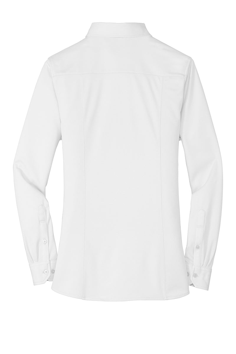 Port Authority Women's Dimension Knit Dress Shirt - White