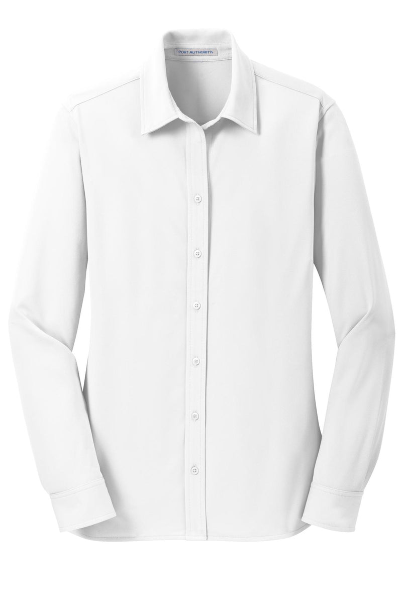 Port Authority Women's Dimension Knit Dress Shirt - White