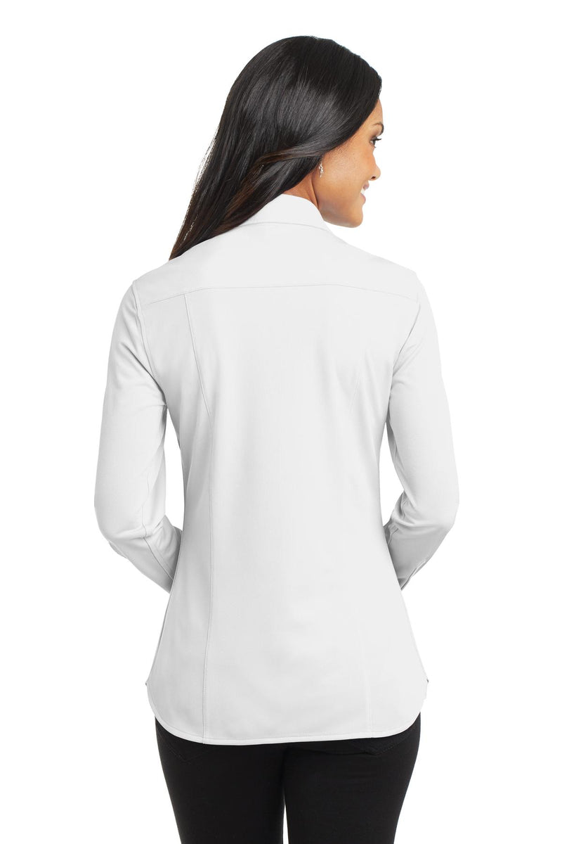 Port Authority Women's Dimension Knit Dress Shirt - White