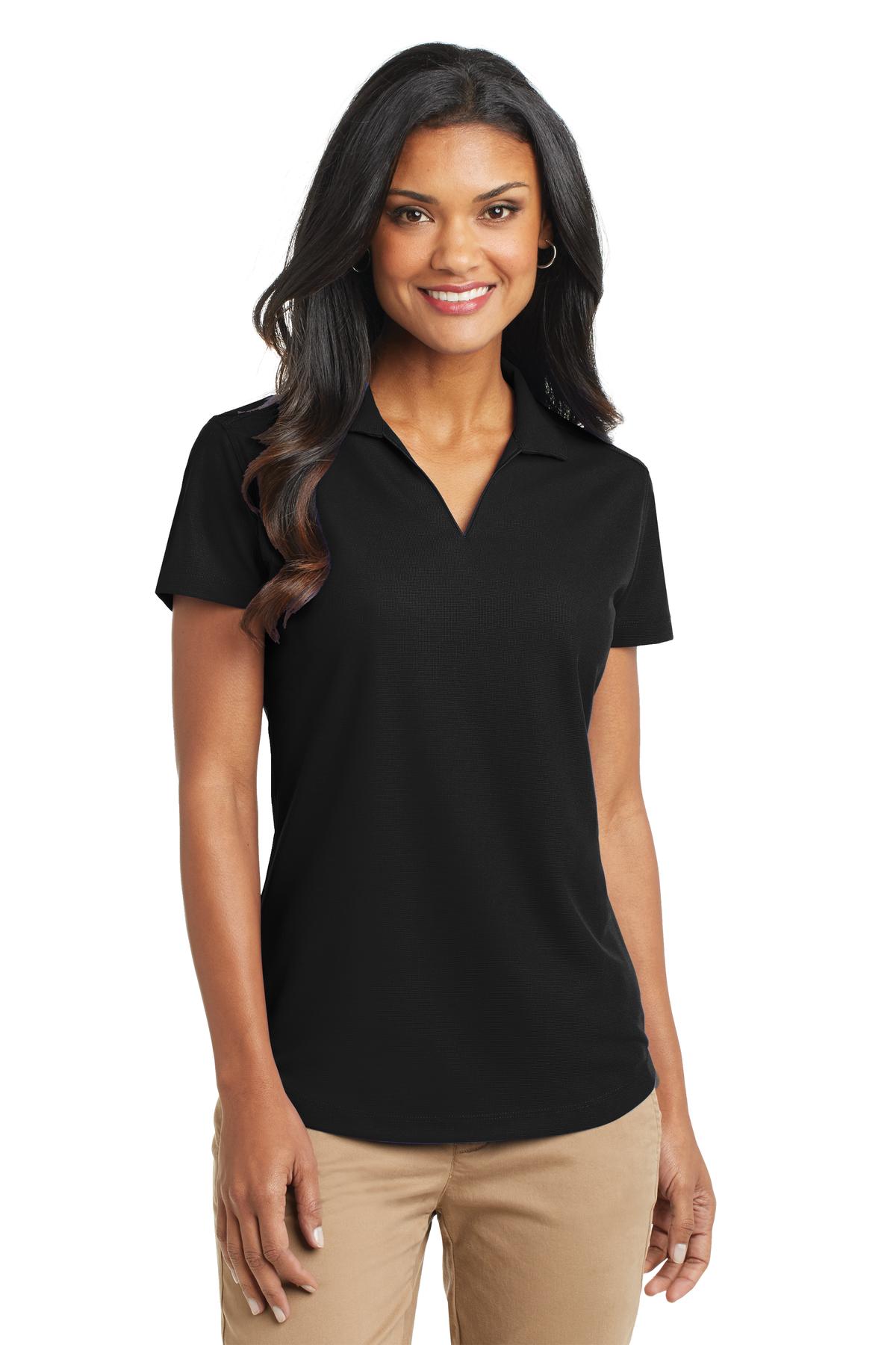 Port Authority Women's Dry Zone Grid Polo - Black