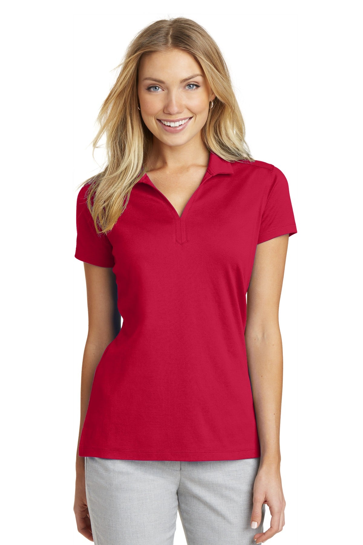 Port Authority Women's Rapid Dry Mesh Polo - Engine Red