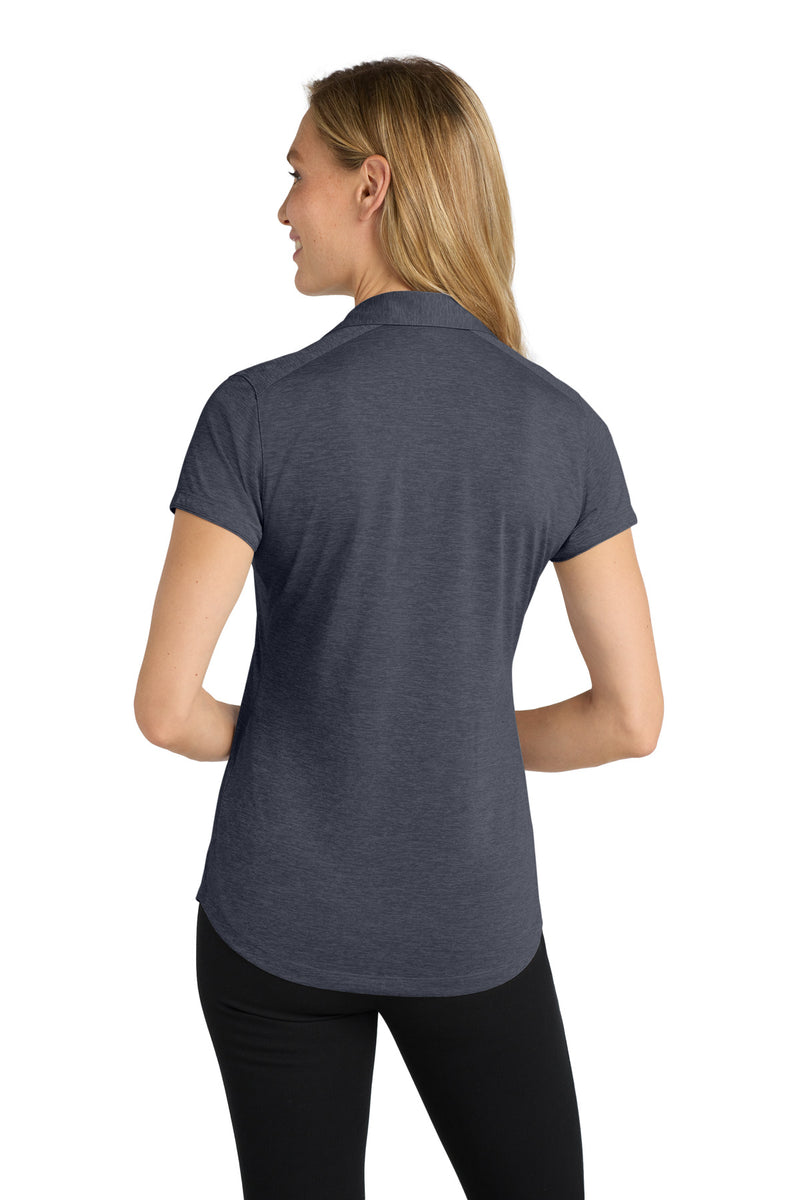 Port Authority Women's Digi Heather Performance Polo - Dark Grey