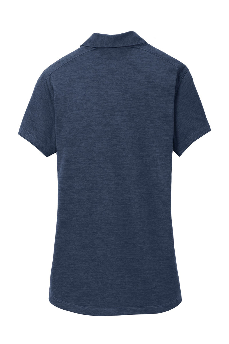 Port Authority Women's Digi Heather Performance Polo - Dress Blue Navy