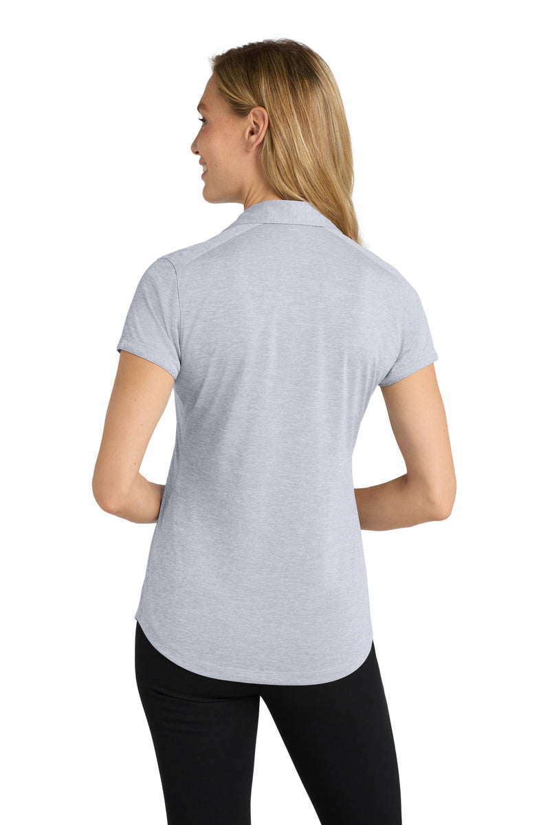Port Authority Women's Digi Heather Performance Polo - Light Grey