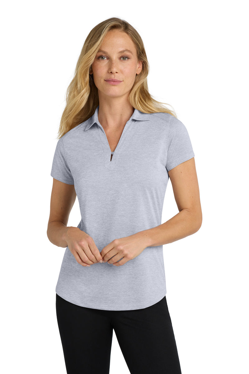 Port Authority Women's Digi Heather Performance Polo - Light Grey