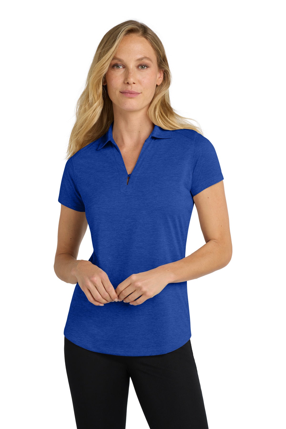 Port Authority Women's Digi Heather Performance Polo - True Royal