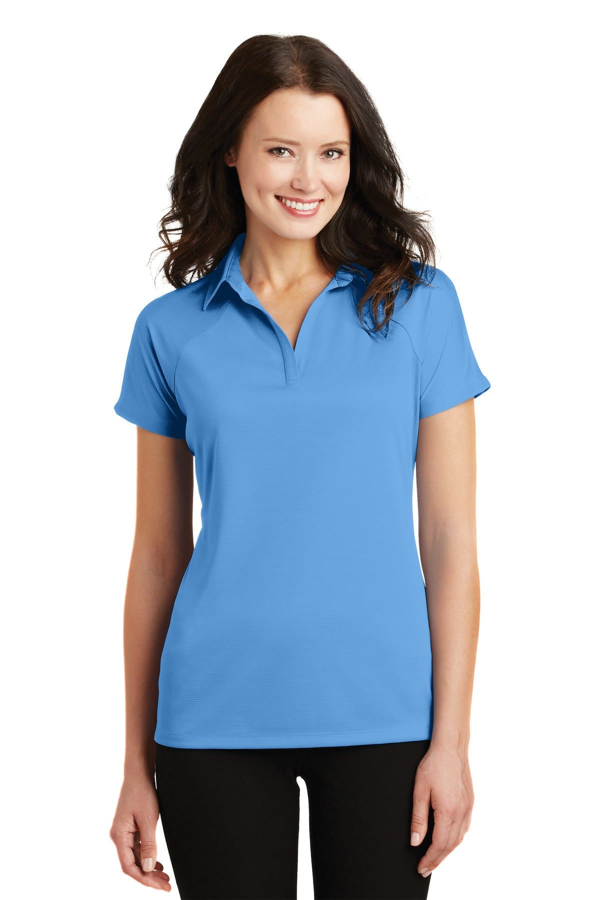 Port Authority Women's Crossover Raglan Polo - Azure Blue