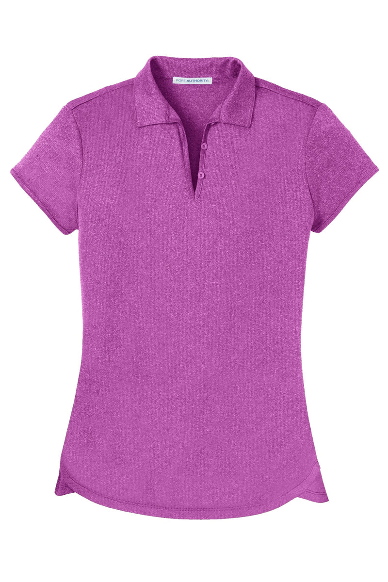 Port Authority Women's Trace Heather Polo - Berry Heather