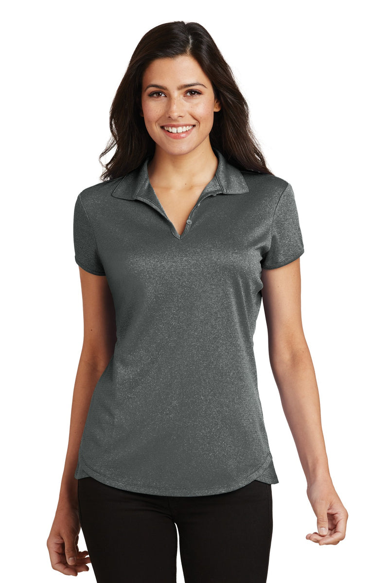 Port Authority Women's Trace Heather Polo - Charcoal Heather