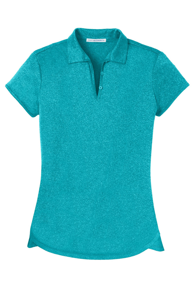 Port Authority Women's Trace Heather Polo - Tropic Blue Heather