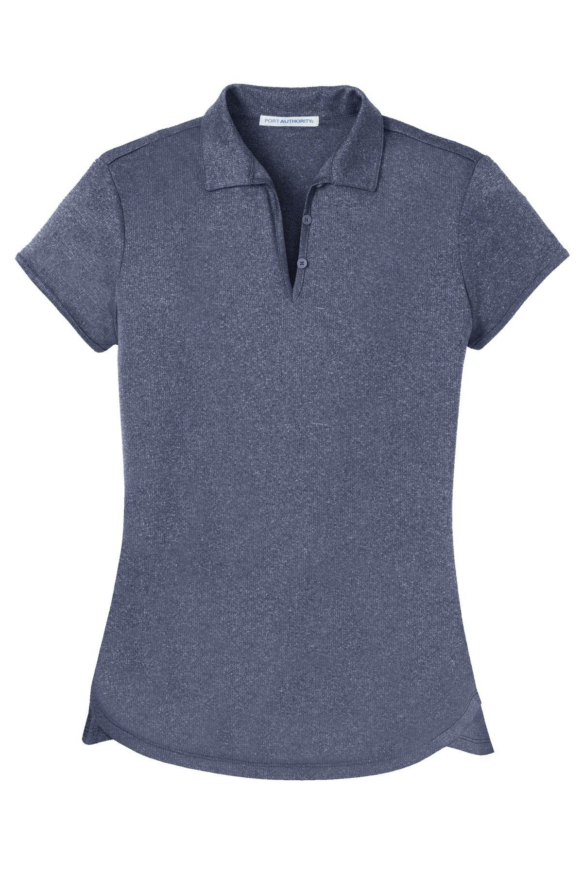 Port Authority Women's Trace Heather Polo - True Navy Heather