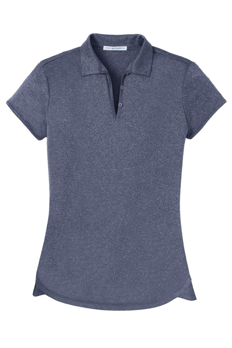 Port Authority Women's Trace Heather Polo - True Navy Heather