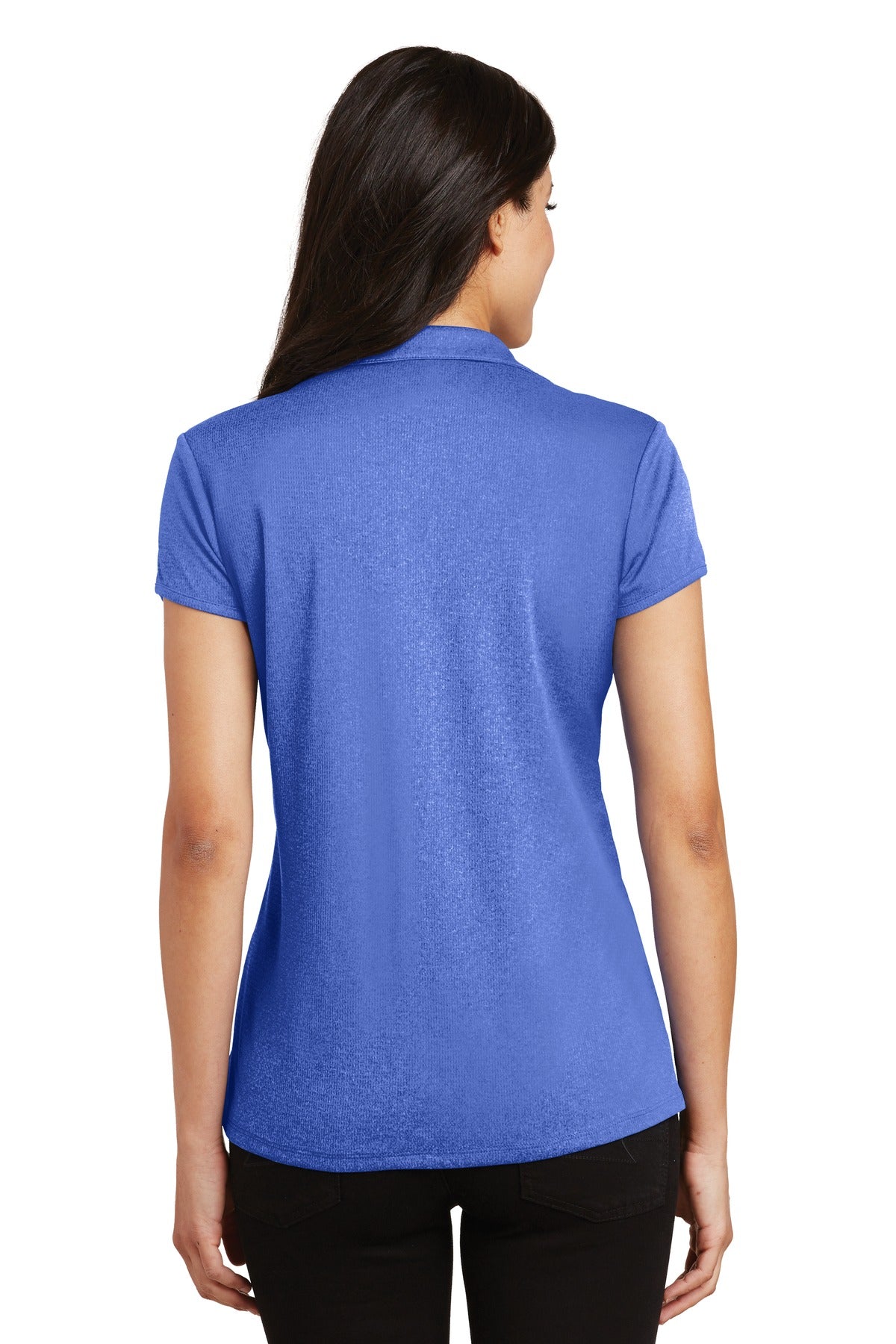 Port Authority Women's Trace Heather Polo - True Royal Heather