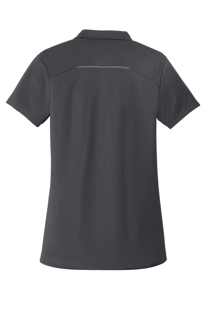 Port Authority Women's Pinpoint Mesh Zip Polo - Battleship Grey