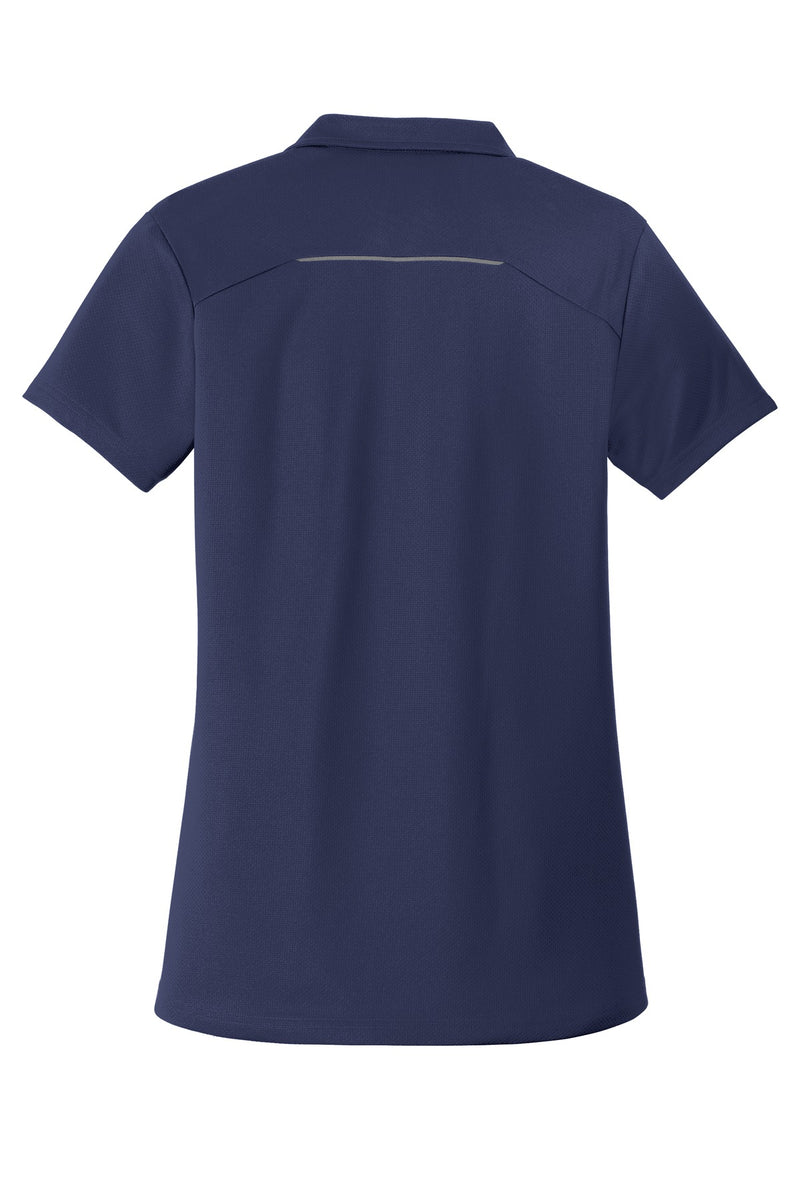Port Authority Women's Pinpoint Mesh Zip Polo - True Navy