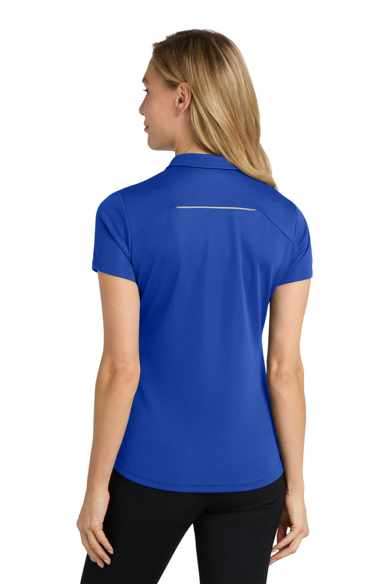 Port Authority Women's Pinpoint Mesh Zip Polo - True Royal