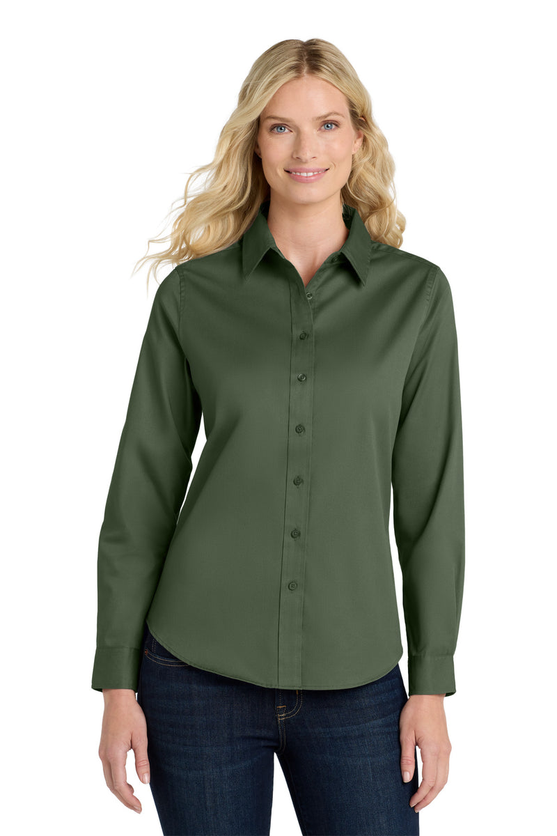 Port Authority Women's Long Sleeve Easy Care Shirt - Clover Green