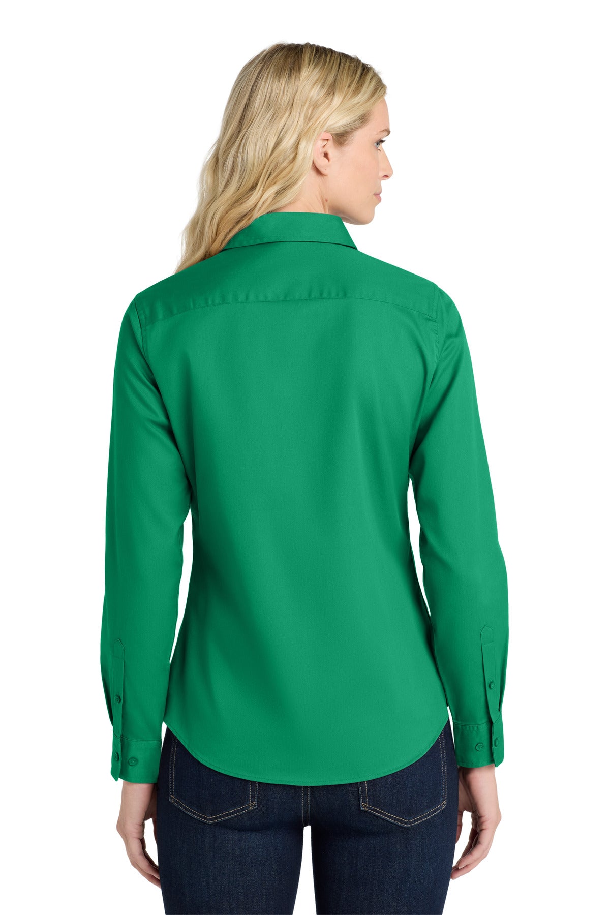 Port Authority Women's Long Sleeve Easy Care Shirt - Court Green