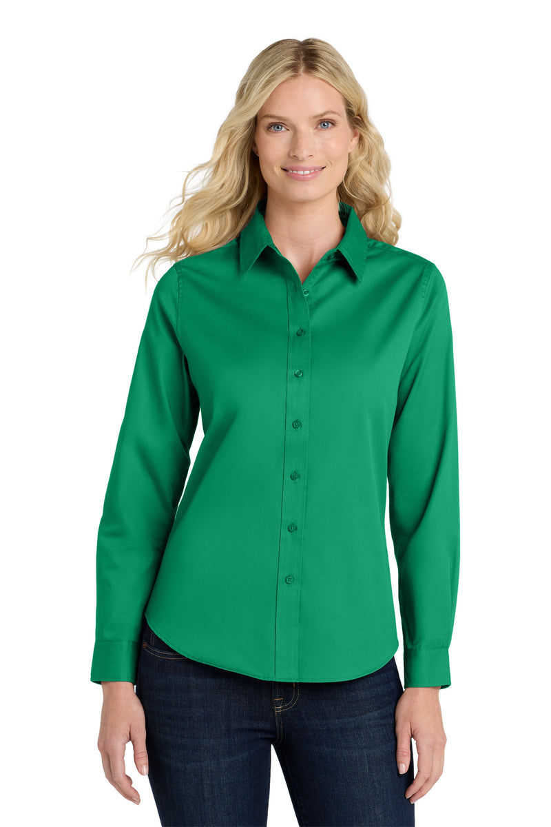 Port Authority Women's Long Sleeve Easy Care Shirt - Court Green